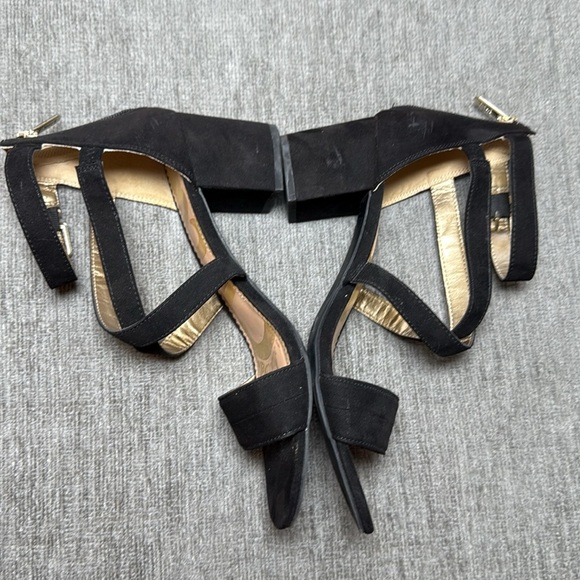 Sam Edelman Womens Black Strappy Block Heel Sandals Size 8.5M Chic Dressy Shoes - Picture 3 of 11